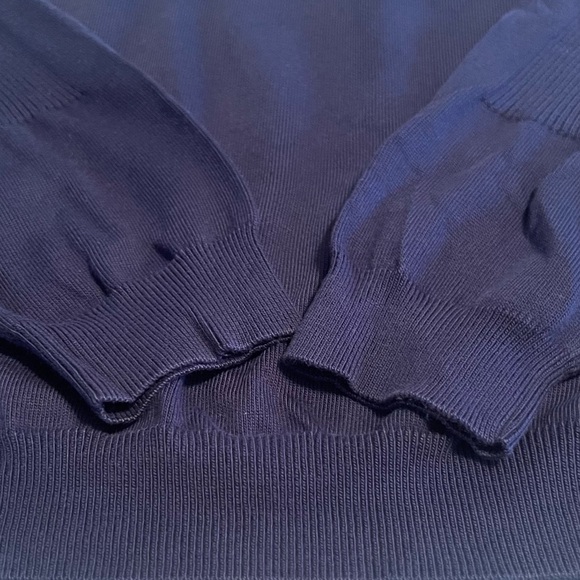 Cutter & Buck Quarter Zip Pullover Long Sleeve Sweater Navy Blue Medium MCS07544 - Picture 7 of 14